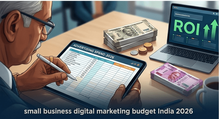 small business digital marketing budget India 2026