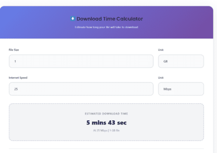 download speed calculator