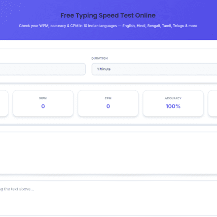 free typing speed test online